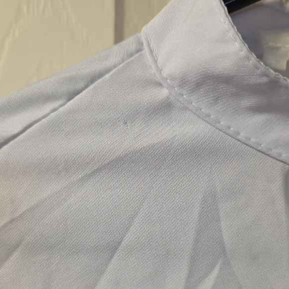 White Ruffle Sleeve Blouse - Picture 3 of 3